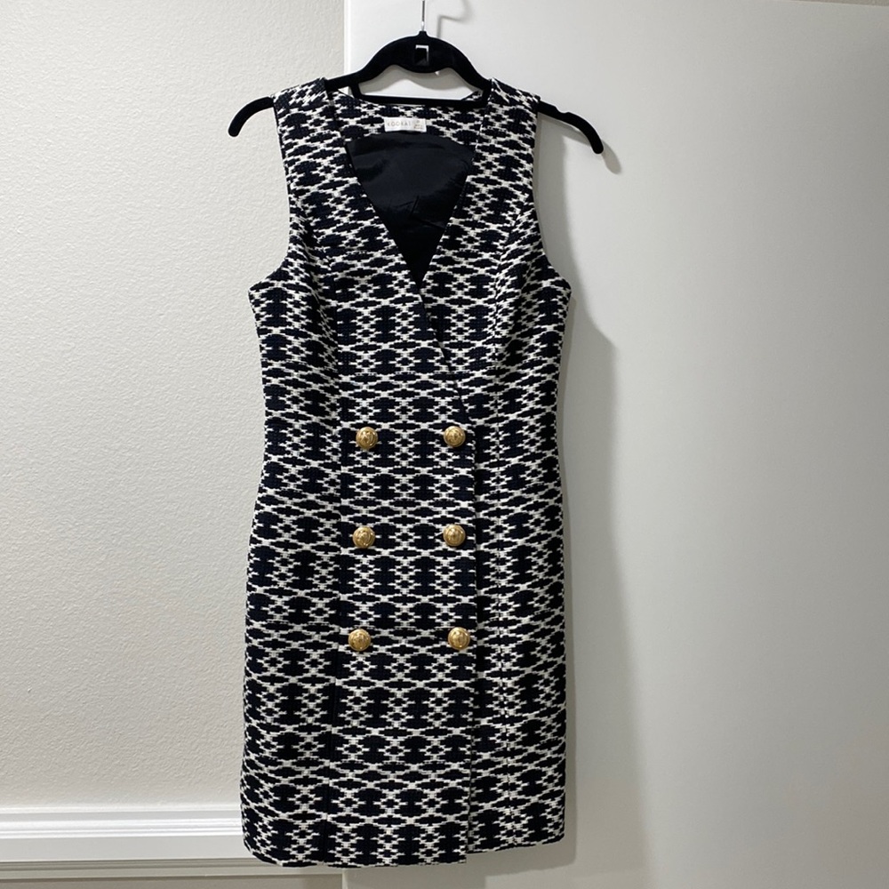 Kookai black and white dress